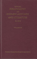 Cover of The Annual Bibliography of English Language and Literature 90