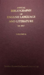Cover of The Annual Bibliography of English Language and Literature 92