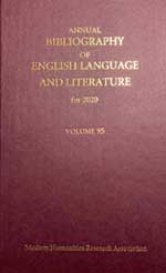 Cover of The Annual Bibliography of English Language and Literature 95