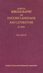 Cover of The Annual Bibliography of English Language and Literature 97
