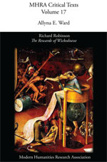 Cover of Richard Robinson, <i>The Rewarde of Wickednesse</i>