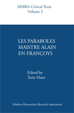 Cover of Les Paraboles Maistre Alain en Françoys