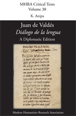 Cover of Juan de Valdés, <i>Diálogo de la lengua</i>