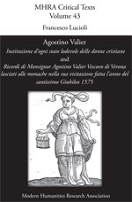 Cover of Agostino Valier, <i>Instituzione d'ogni stato lodevole delle donne cristiane</i>