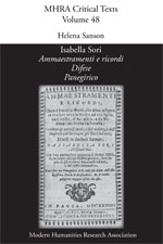 Cover of Isabella Sori, <i>Ammaestramenti e ricordi</i>