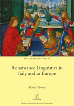 Cover of Renaissance Linguistics in Italy and in Europe
