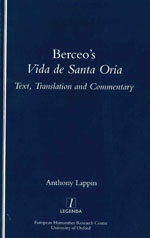 Cover of Berceo's 'Vida de Santa Oria'