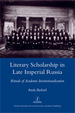 Cover of Literary Scholarship in Late Imperial Russia