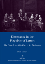 Cover of Dissonance in the Republic of Letters