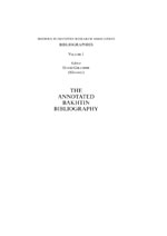 Cover of The Annotated Bakhtin Bibliography