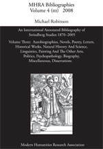 Cover of An International Annotated Bibliography of Strindberg Studies 1870–2005