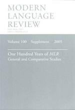 Cover of One Hundred Years of <i>MLR</i>