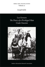 Cover of Leo Ferrero, <i>The Diary of a Privileged Man under Fascism</i>