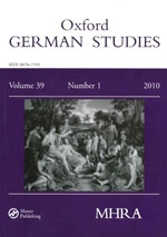 Cover of Oxford German Studies 39.1