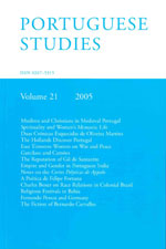 Cover of Portuguese Studies 21