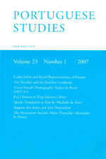 Cover of Portuguese Studies 23.1