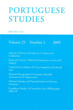 Cover of Portuguese Studies 25.1