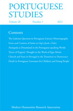 Cover of Portuguese Studies 28.1