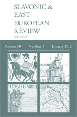 Cover of Slavonic and East European Review 90.1