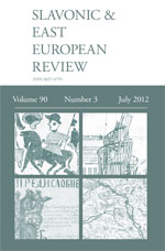 Cover of Slavonic and East European Review 90.3