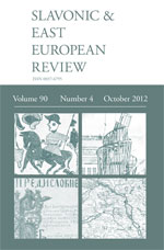 Cover of Slavonic and East European Review 90.4