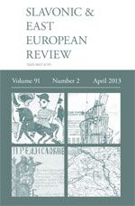 Cover of Slavonic and East European Review 91.2