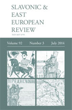 Cover of Slavonic and East European Review 92.3