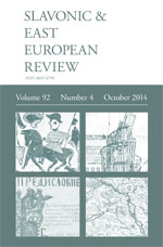 Cover of Slavonic and East European Review 92.4
