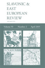 Cover of Slavonic and East European Review 93.2