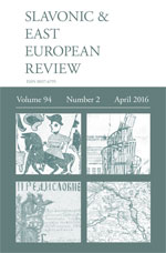 Cover of Slavonic and East European Review 94.2