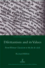 Cover of Dilettantism and its Values