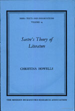 Cover of Sartre's Theory of Literature