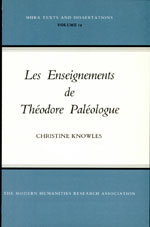 Cover of Les Enseignements de Théodore Paléologue