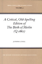 Cover of A Critical, Old-Spelling Edition of the Birth of Merlin (Q1662)