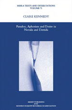 Cover of Paradox, Aphorism and Desire in Novalis and Derrida