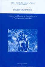 Cover of Diderot and Lessing as Exemplars of a Post-Spinozist Mentality