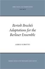 Cover of Bertolt Brecht's Adaptations for the Berliner Ensemble