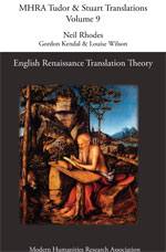 Cover of English Renaissance Translation Theory