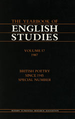 Cover of British Poetry since 1945