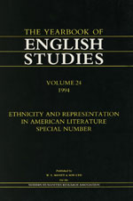 Cover of Ethnicity and Representation in American Literature