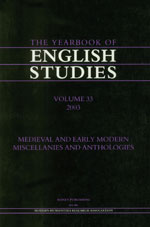 Cover of Medieval and Early Modern Miscellanies and Anthologies